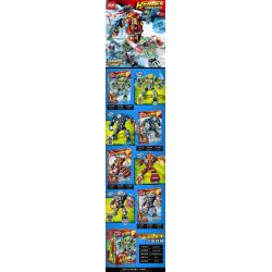 FROG BABY OBM 99516 non  SUPER STEEL MECHA 4 LOẠI bộ đồ chơi xếp lắp ráp ghép mô hình Super Heroes HEROES IRON MAN Siêu Nhân Anh Hùng 971 khối