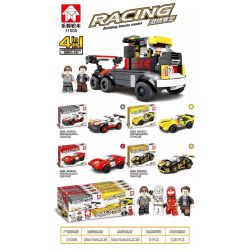 LEYI 31008A 31008B 31008C 31008D non  4 LOẠI XE ĐỊA HÌNH ĐUA bộ đồ chơi xếp lắp ráp ghép mô hình Racing Cuộc Đua 680 khối