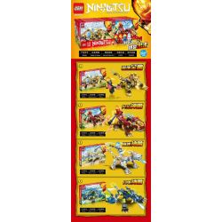 FROG BABY OBM 99566 non  4 LOẠI MA THÚ NINJA QUÁI VÀNG ĐẤT LỬA BĂNG SÉT bộ đồ chơi xếp lắp ráp ghép mô hình The  Ninjago Movie NINJUTSU Ninja Lốc Xoáy 742 khối