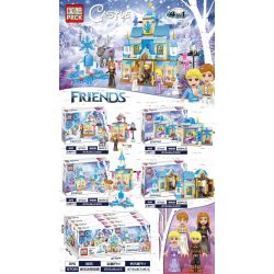 PRCK 67021 non  LÂU ĐÀI BĂNG MA THUẬT bộ đồ chơi xếp lắp ráp ghép mô hình Frozen CASTLE Nữ Hoàng Băng Giá 516 khối