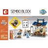 SEMBO 601605 601606 601607 601604 non  KHUNG CẢNH ĐƯỜNG PHỐ KIỂU TRUNG QUỐC 4 BÁNH HẤP QINGFENG MÌ XÀO BẮC KINH CỔ MÓN HẦM LÂU ĐỜI PHÒNG THƯ PHÁP VÀ HỘI HỌA bộ đồ chơi xếp lắp ráp ghép mô hình City Thành Phố 720 khối