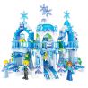 ZHEGAO QL2217 2217 non  VƯƠNG QUỐC BĂNG VÀ TUYẾT bộ đồ chơi xếp lắp ráp ghép mô hình Frozen ICELAND COLORS Nữ Hoàng Băng Giá 463 khối