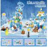 ZHEGAO QL2217 2217 non  VƯƠNG QUỐC BĂNG VÀ TUYẾT bộ đồ chơi xếp lắp ráp ghép mô hình Frozen ICELAND COLORS Nữ Hoàng Băng Giá 463 khối