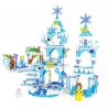 ZHEGAO QL2217 2217 non  VƯƠNG QUỐC BĂNG VÀ TUYẾT bộ đồ chơi xếp lắp ráp ghép mô hình Frozen ICELAND COLORS Nữ Hoàng Băng Giá 463 khối