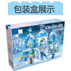 ZHEGAO QL2217 2217 non  VƯƠNG QUỐC BĂNG VÀ TUYẾT bộ đồ chơi xếp lắp ráp ghép mô hình Frozen ICELAND COLORS Nữ Hoàng Băng Giá 463 khối