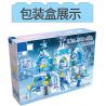 ZHEGAO QL2217 2217 non  VƯƠNG QUỐC BĂNG VÀ TUYẾT bộ đồ chơi xếp lắp ráp ghép mô hình Frozen ICELAND COLORS Nữ Hoàng Băng Giá 463 khối