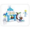 ZHEGAO QL2217 2217 non  VƯƠNG QUỐC BĂNG VÀ TUYẾT bộ đồ chơi xếp lắp ráp ghép mô hình Frozen ICELAND COLORS Nữ Hoàng Băng Giá 463 khối
