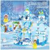 ZHEGAO QL2217 2217 non  VƯƠNG QUỐC BĂNG VÀ TUYẾT bộ đồ chơi xếp lắp ráp ghép mô hình Frozen ICELAND COLORS Nữ Hoàng Băng Giá 463 khối