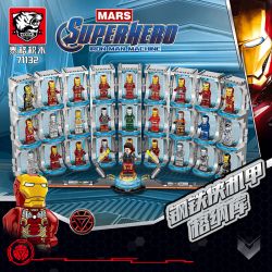 TIGER 71132 non  IRON MAN MECHA GNAKU bộ đồ chơi xếp lắp ráp ghép mô hình Super Heroes IRON MAN MACHINE Siêu Nhân Anh Hùng 1404 khối