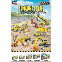 GUDI 9501 9502 9503 9504 9505 non  5 ĐỘI KỸ THUẬT MÁT MẺ bộ đồ chơi xếp lắp ráp ghép mô hình Build Team COOL ENGINEERING TEAM Đội Xây Dựng 1332 khối
