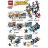 ZIMO ZM920 non  XE CỦA AVENGERS 4 bộ đồ chơi xếp lắp ráp ghép mô hình Super Heroes Siêu Nhân Anh Hùng 721 khối