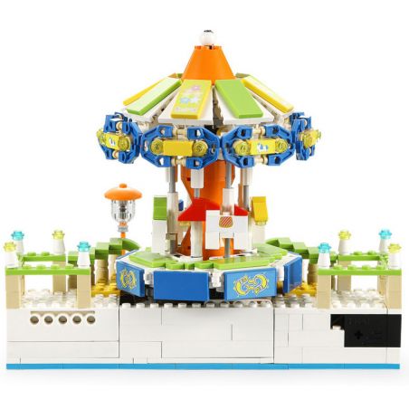 DOUBLEE CADA C51046 51046 non  BĂNG CHUYỀN bộ đồ chơi xếp lắp ráp ghép mô hình CAROUSEL 585 khối