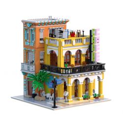 URGE 10184 SHENZHEN RAEL ENTERTAINMENT 10002 ZHEGAO DZ6020 6020 non  HAVANA CAFE. bộ đồ chơi xếp lắp ráp ghép mô hình Creator CAFE HAVANA SHINING Sáng Tạo 3158 khối