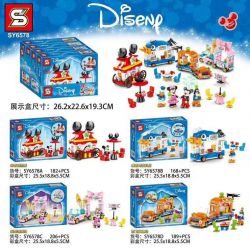 SHENG YUAN SY SY6578A 6578A SY6578B 6578B SY6578C 6578C SY6578D 6578D 5211 5212 5213 5214 non  DISNEY NỔI bộ đồ chơi xếp lắp ráp ghép mô hình Disney Princess Công Chúa 745 khối