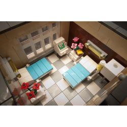 SHENZHEN RAEL ENTERTAINMENT 10007 non  BỆNH VIỆN THỊ TRẤN bộ đồ chơi xếp lắp ráp ghép mô hình Creator TOWN HOSPITAL Sáng Tạo 3036 khối