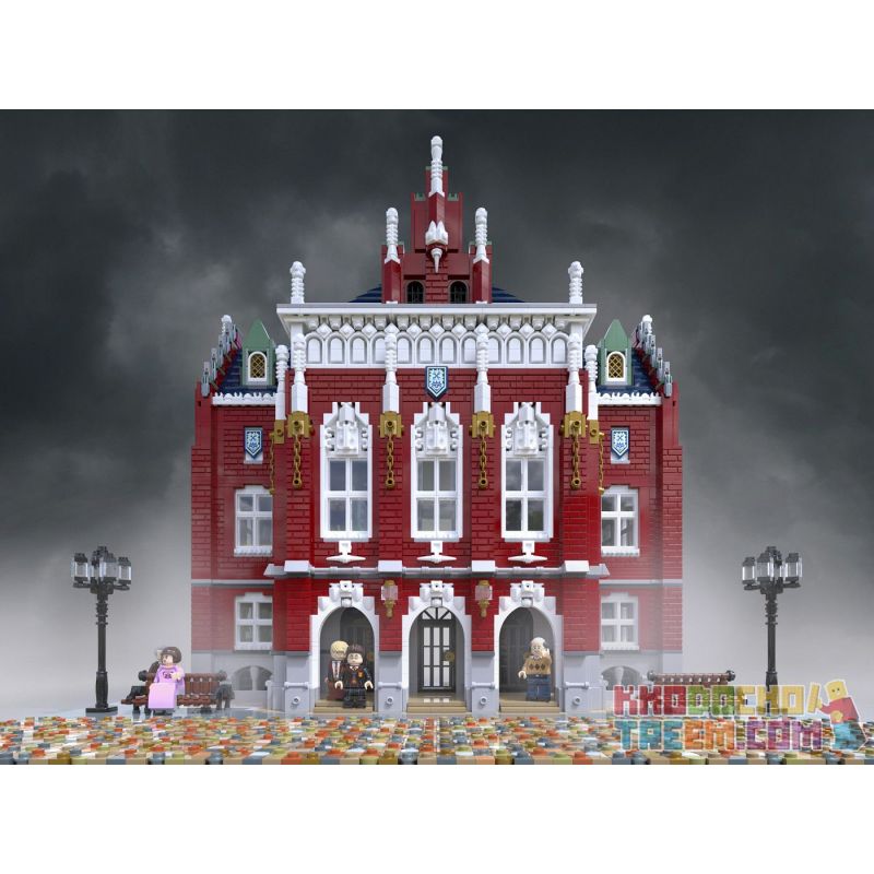 JIESTAR 89123 SHENZHEN RAEL ENTERTAINMENT 10008 non  TRƯỜNG ĐẠI HỌC bộ đồ chơi xếp lắp ráp ghép mô hình Creator THE UNIVERSITY Sáng Tạo 6146 khối