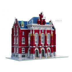 JIESTAR 89123 SHENZHEN RAEL ENTERTAINMENT 10008 non  TRƯỜNG ĐẠI HỌC bộ đồ chơi xếp lắp ráp ghép mô hình Creator THE UNIVERSITY Sáng Tạo 6146 khối