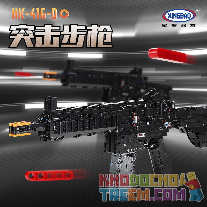 XINGBAO XB-24003 24003 XB24003 non  SÚNG TRƯỜNG TẤN CÔNG HK-416-D bộ đồ chơi xếp lắp ráp ghép mô hình  Kỹ Thuật Công Nghệ Cao Mô Hình Phương Tiện 1178 khối
