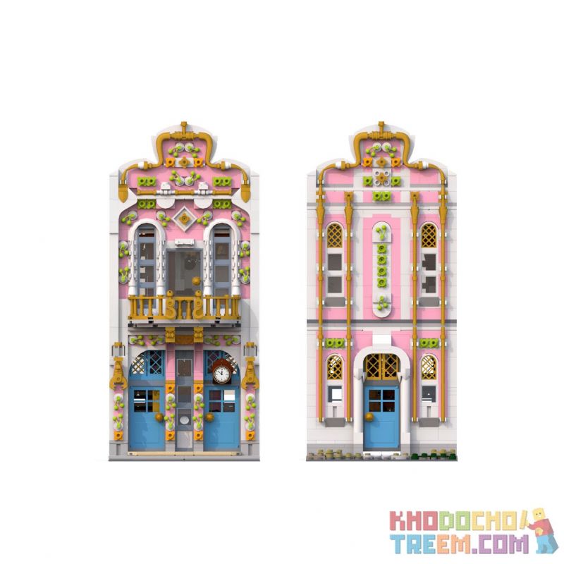 SHENZHEN RAEL ENTERTAINMENT 10006 10010 non  CỬA HÀNG ĐỒNG HỒ CỦA THỢ SỬA CHỮA bộ đồ chơi xếp lắp ráp ghép mô hình Creator WATCHMAKER'S HOUSE Sáng Tạo 1900 khối