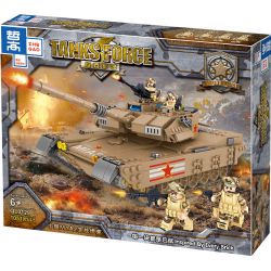 ZHEGAO QL0129 0129 non  XE TĂNG CHIẾN ĐẤU CHỦ LỰC M1A2 CỦA TRUNG QUỐC bộ đồ chơi xếp lắp ráp ghép mô hình Tank Battle TANKSFORCE Xe Tăng Đối Đầu 1051 khối