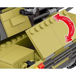 ZHEGAO QL0130 0130 non  XE TĂNG CHIẾN ĐẤU CHỦ LỰC KIỂU 96A CỦA TRUNG QUỐC bộ đồ chơi xếp lắp ráp ghép mô hình Military Army TANKSFORCE Quân Sự Bộ Đội 1065 khối