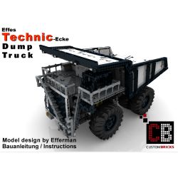 MouldKing 13170 Mould King 13170 REBRICKABLE MOC-29973 29973 MOC29973 non  XE BEN KHAI THÁC bộ đồ chơi xếp lắp ráp ghép mô hình  CUSTOM RC MINING DUMP TRUCK MULDENKIPPER Kỹ Thuật Công Nghệ Cao Mô Hình Phương Tiện 1980 khối