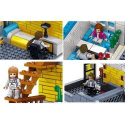 ZHEGAO QL0934 0934 non  QUÁN CÀ PHÊ MÙA HÈ bộ đồ chơi xếp lắp ráp ghép mô hình Creator SUMMER COFFEE SHOP Sáng Tạo 1278 khối