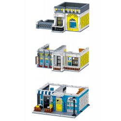 ZHEGAO QL0934 0934 non  QUÁN CÀ PHÊ MÙA HÈ bộ đồ chơi xếp lắp ráp ghép mô hình Creator SUMMER COFFEE SHOP Sáng Tạo 1278 khối