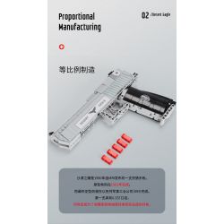 XINGBAO XB-24004 24004 XB24004 non  SÚNG LỤC ĐẠI BÀNG SA MẠC bộ đồ chơi xếp lắp ráp ghép mô hình Pubg Battlegrounds BATTLEFIELD FIREWIRE Bắn Súng 528 khối