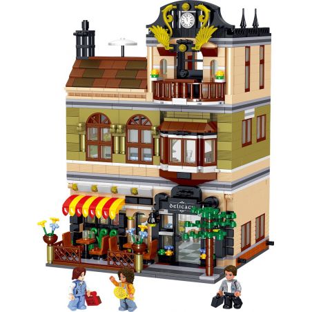 ZHEGAO QL0937 0937 non  NHÀ HÀNG TRUNG QUỐC XUNWEI bộ đồ chơi xếp lắp ráp ghép mô hình Creator CHINESE RESTAURANT Sáng Tạo 1326 khối