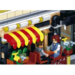 ZHEGAO QL0937 0937 non  NHÀ HÀNG TRUNG QUỐC XUNWEI bộ đồ chơi xếp lắp ráp ghép mô hình Creator CHINESE RESTAURANT Sáng Tạo 1326 khối