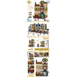 ZHEGAO QL0937 0937 non  NHÀ HÀNG TRUNG QUỐC XUNWEI bộ đồ chơi xếp lắp ráp ghép mô hình Creator CHINESE RESTAURANT Sáng Tạo 1326 khối