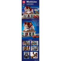 MouldKing 11003 Mould King 11003 non  NHÀ HÀNG GÓC THIÊN ĐƯỜNG bộ đồ chơi xếp lắp ráp ghép mô hình Disney Princess MKINGLAND PARADISE CORNER RESTAURANT Công Chúa 2527 khối