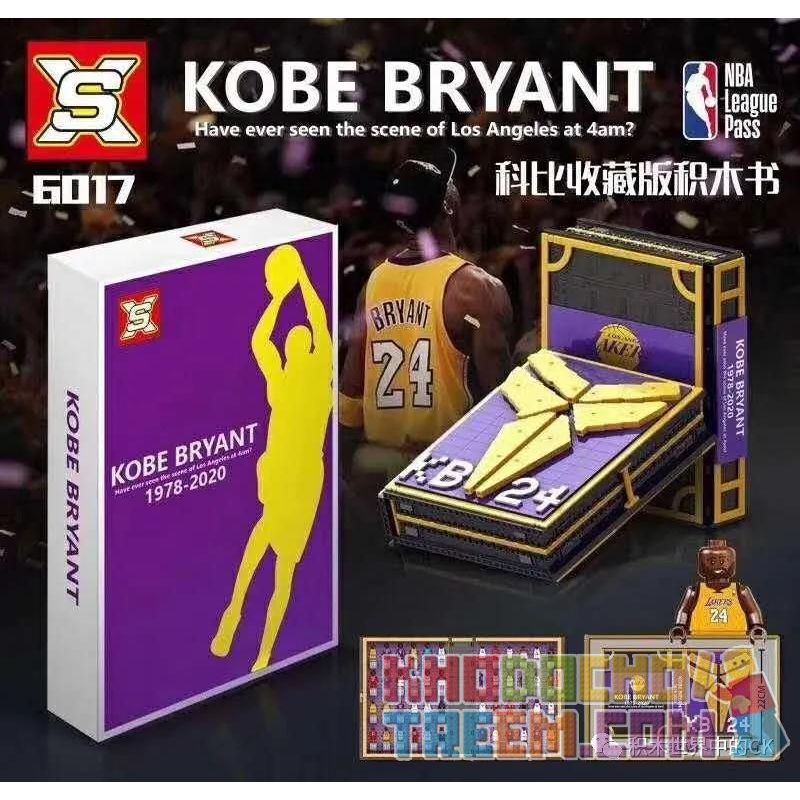 SX 6017 non  SÁCH SƯU TẬP KOBE bộ đồ chơi xếp lắp ráp ghép mô hình Super Heroes KOBE BRYANT Siêu Nhân Anh Hùng