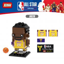 XINH 9020 non  NGÔI SAO NBA KOBE BRYANT bộ đồ chơi xếp lắp ráp ghép mô hình Brickheadz Nhân Vật Đầu To