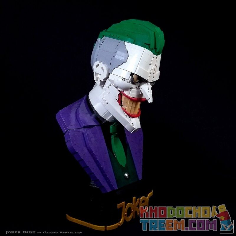 SHENG YUAN SY SY7599 7599 non  CHÚ HỀ XẤU XA BÁN THÂN bộ đồ chơi xếp lắp ráp ghép mô hình Super Heroes JOKER BUST Siêu Nhân Anh Hùng 1478 khối