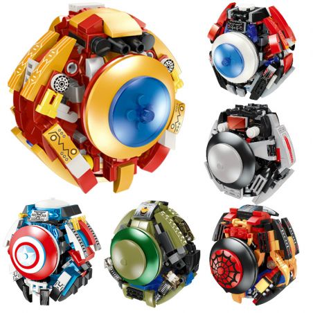 1995 11007 non  TIÊU DIỆT MARU COOL DEFORMATION ROBOT 6 MÔ HÌNH bộ đồ chơi xếp lắp ráp ghép mô hình Super Heroes DESTRUCTION BALL Siêu Nhân Anh Hùng 1536 khối