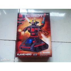 Enlighten 115 Qman 115 non  NGỌN LỬA bộ đồ chơi xếp lắp ráp ghép mô hình ROBOT FLAME HERO 280 khối