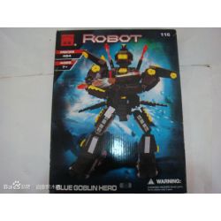 Enlighten 116 Qman 116 non  ĐÁM MÂY MÀU XANH bộ đồ chơi xếp lắp ráp ghép mô hình ROBOT BLUE GOBLIN HERO 484 khối