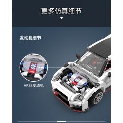 DOUBLEE CADA C61020 61020 non  XE ĐUA GTR R35 tỷ lệ 1:12.5 bộ đồ chơi xếp lắp ráp ghép mô hình Creator R35 SUPER CAR Sáng Tạo 1322 khối