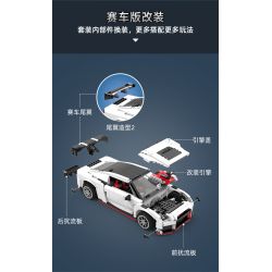 DOUBLEE CADA C61020 61020 non  XE ĐUA GTR R35 tỷ lệ 1:12.5 bộ đồ chơi xếp lắp ráp ghép mô hình Creator R35 SUPER CAR Sáng Tạo 1322 khối