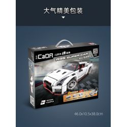 DOUBLEE CADA C61020 61020 non  XE ĐUA GTR R35 tỷ lệ 1:12.5 bộ đồ chơi xếp lắp ráp ghép mô hình Creator R35 SUPER CAR Sáng Tạo 1322 khối