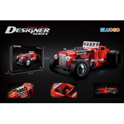 STRANGE BUILDING BA11801 11801 non  XE ĐUA CỔ ĐIỂN MÀU ĐỎ NỔI TIẾNG bộ đồ chơi xếp lắp ráp ghép mô hình Creator DARE DEVIL Sáng Tạo 974 khối