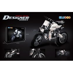 STRANGE BUILDING BA11803 11803 non  NGƯỜI LÁI XE MÔ TÔ MÀU TRẮNG bộ đồ chơi xếp lắp ráp ghép mô hình Creator WHITE KNIGHT Sáng Tạo 650 khối