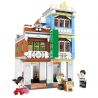 WOMA C0336 0336 non  SỐ 8 PHỐ WENMING QILOU bộ đồ chơi xếp lắp ráp ghép mô hình Modular Buildings METROPOLITAN Mô Hình Nhà Cửa 653 khối