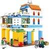 WOMA C0339 0339 non  PHỐ VĂN MINH QILOU bộ đồ chơi xếp lắp ráp ghép mô hình Modular Buildings METROPOLITAN Mô Hình Nhà Cửa 672 khối