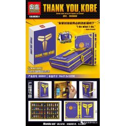 DINGGAO DG2000 2000 668061 non  SÁCH SƯU TẬP KOBE bộ đồ chơi xếp lắp ráp ghép mô hình KOBE BRYANT 2020 khối