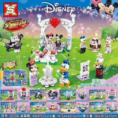 SX 3036 non  HAPPY CENTURY WEDDING SEASON 8 PHONG CÁCH bộ đồ chơi xếp lắp ráp ghép mô hình Movie & Game Phim Và Trò Chơi 339 khối