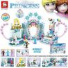 SHENG YUAN SY SY1457 1457 non  CÔNG VIÊN GIẢI TRÍ SNOW FANTASY bộ đồ chơi xếp lắp ráp ghép mô hình  ICE AND SNOW PRINCESS Các Bạn Gái 810 khối