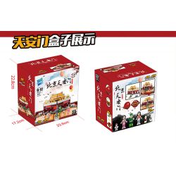 ZUANMA 037 non  SÁCH GẤP THIÊN AN MÔN BẮC KINH bộ đồ chơi xếp lắp ráp ghép mô hình  Các Bạn Gái 497 khối